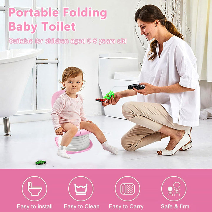 Toilettensitz, Toilettensitz Für Junge und Mädchen, Tragbares Klapptöpfchen, Klapptoilette Falttoile