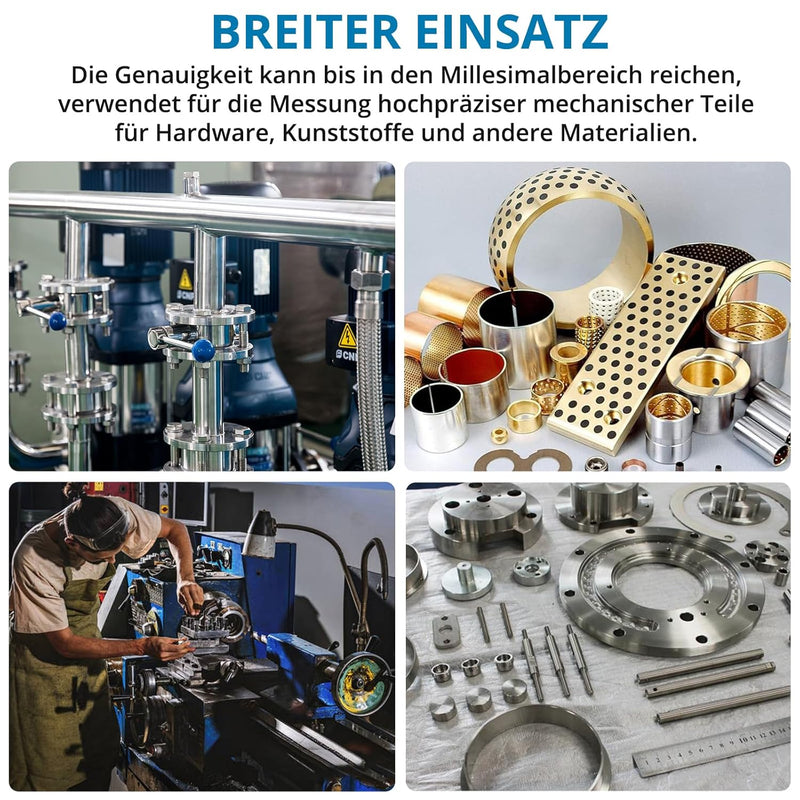 AUTOUTLET Micrometer Digitale Bügelmessschraube 25-50mm/ 0.001mm, Hohe Präzision LCD Digitale Mikrom