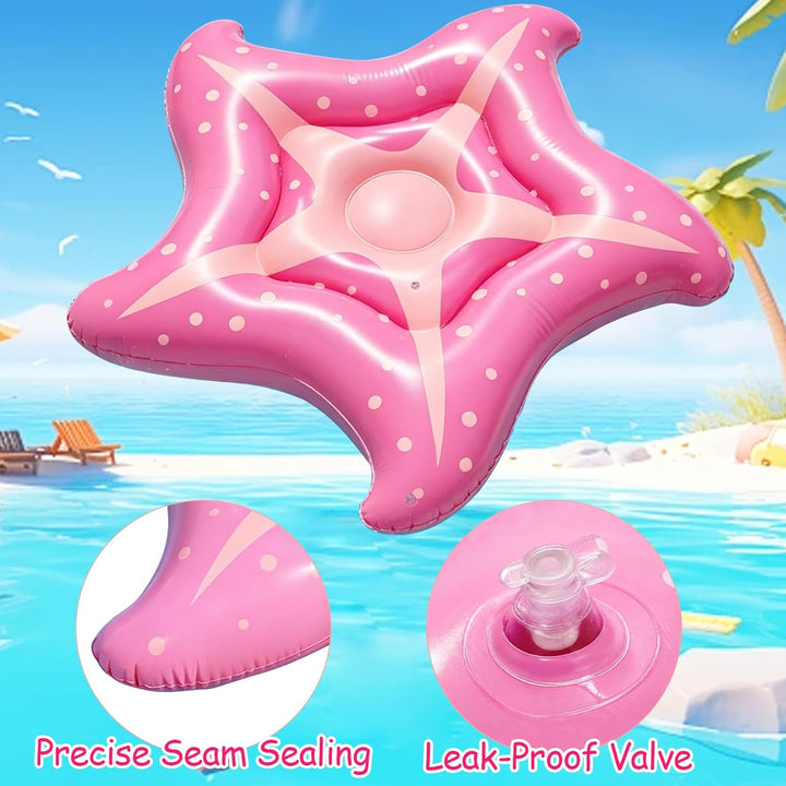 Luftmatratzen Pool für Kinder, 150cm Seestern Luftmatratze Pool Hängematte Faltbars Pool Float Erwac
