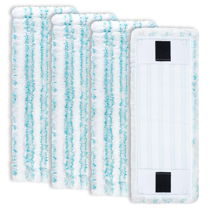KEEPOW 4 Wischbezüge für Leifheit Clean Twist M Ergo Micro Duo, Bodenwischer Ersatzbezüge mit 2-Fase