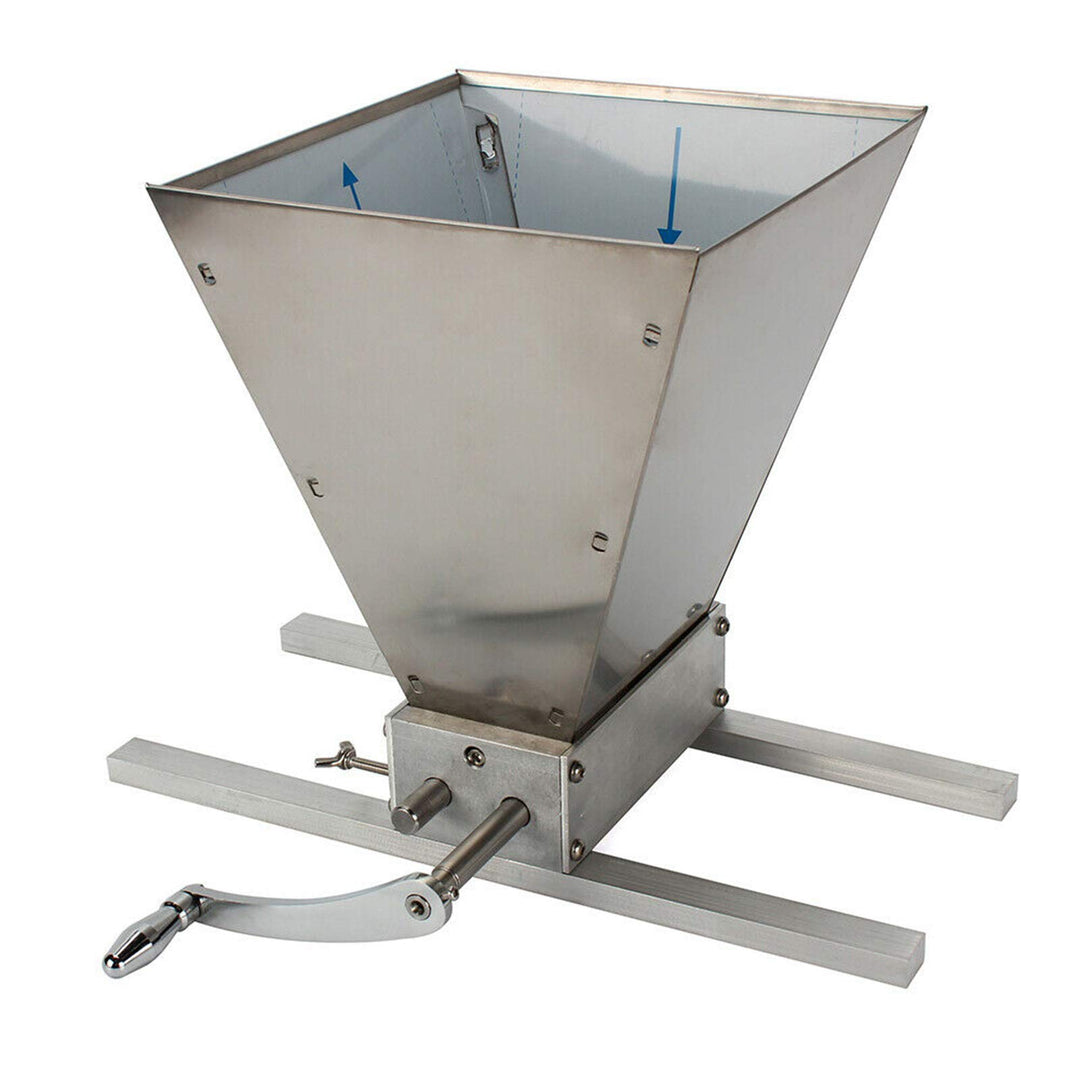 Handgetreidemühle | Professionelle 2-Rollen Malzmühle | Edelstahlrollen | Vollständig verstellbar |