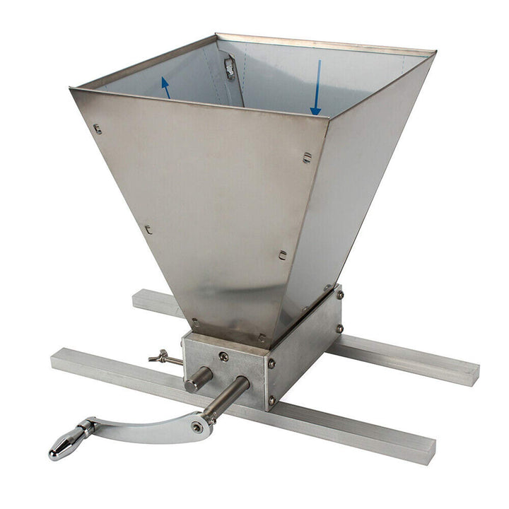 Handgetreidemühle | Professionelle 2-Rollen Malzmühle | Edelstahlrollen | Vollständig verstellbar |