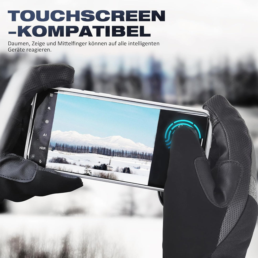 Skihandschuhe Damen Touchscreen Winterhandschuhe Wasserdicht Snowboardhandschuhe Winter Warm Schnee