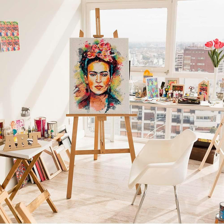 Artnapi Malen nach Zahlen Erwachsene mit Rahmen | DIY Handgemalt | Frida Kahlo decoupage | Kit für A