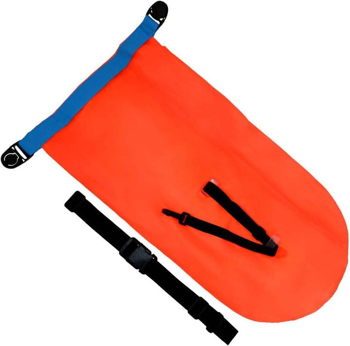SAFE4SPORT PerfectSwimmer+ - Aufblasbare Schwimmboje - Sicherheitsboje mit Einer Tasche für Dinge