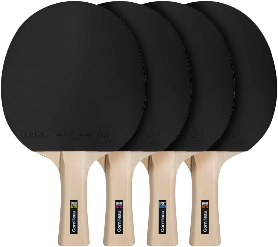 Cornilleau Sport Quattro Tischtennis-Set (4 Schläger und 4 Bälle)