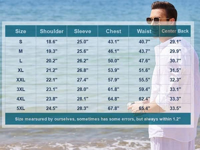 COOFANDY Hemd Herren Langarm Leinenhemd Baumwolle Henley Shirt Casual Regular Fit Sommerhemd L Grau,