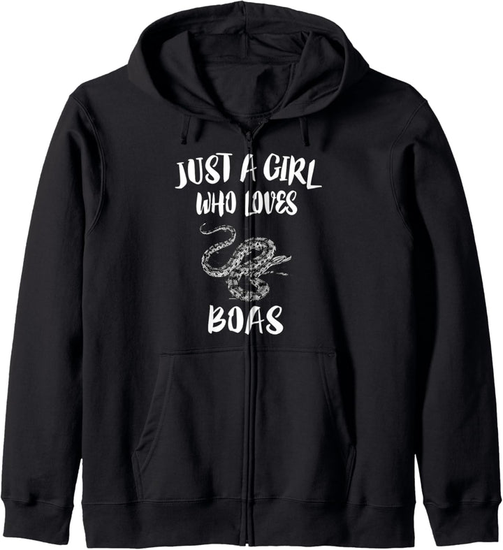 Just A Girl Who Loves Boas Snake Animal Kapuzenjacke