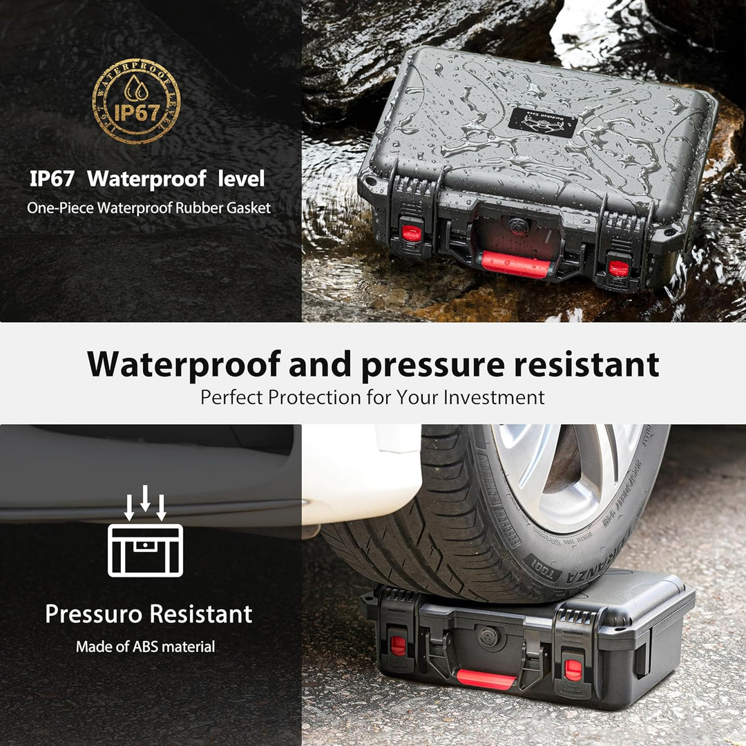 Wasserdichter Hartschalen Koffer für DJI Mini 3 Pro/Mini 3 Fly More Combo | Transportkoffer für DJI