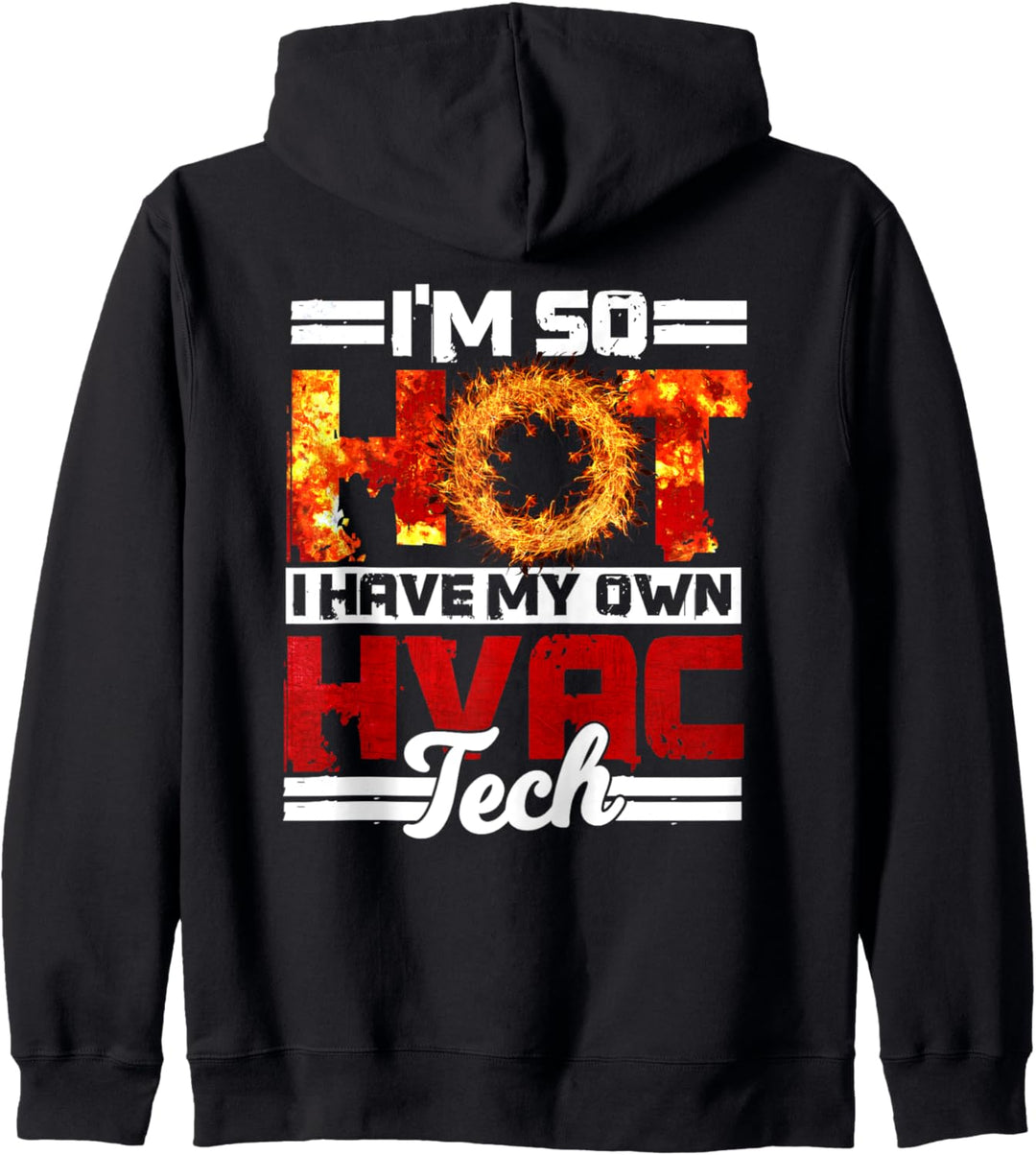 HVAC Technician Gifts Wife Design On Back Of Clothing Kapuzenjacke