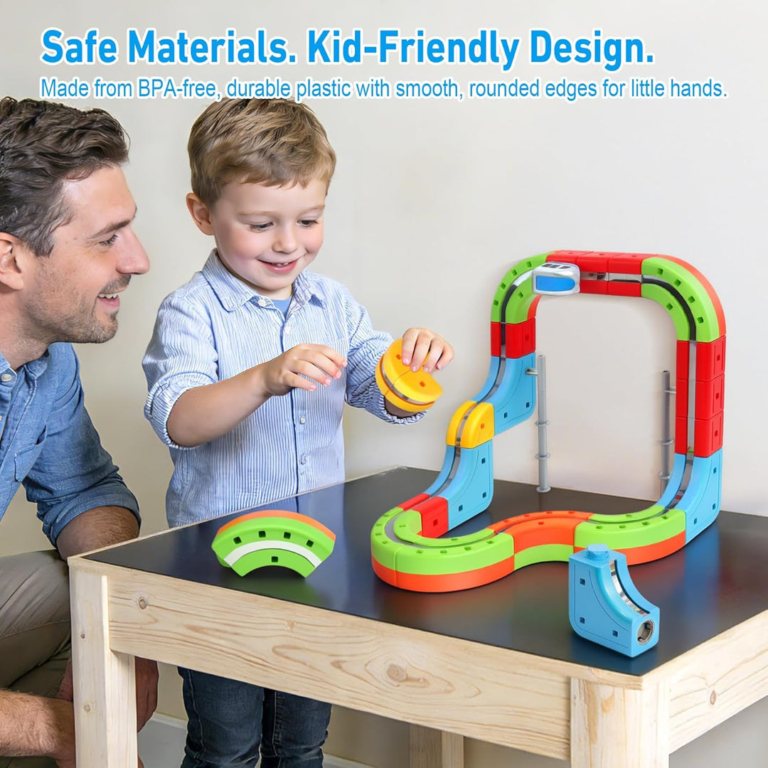 Electric Train Set for Kids with Anti-Gravity Magnetic Floating Tracks, Children's Electric DIY Rail