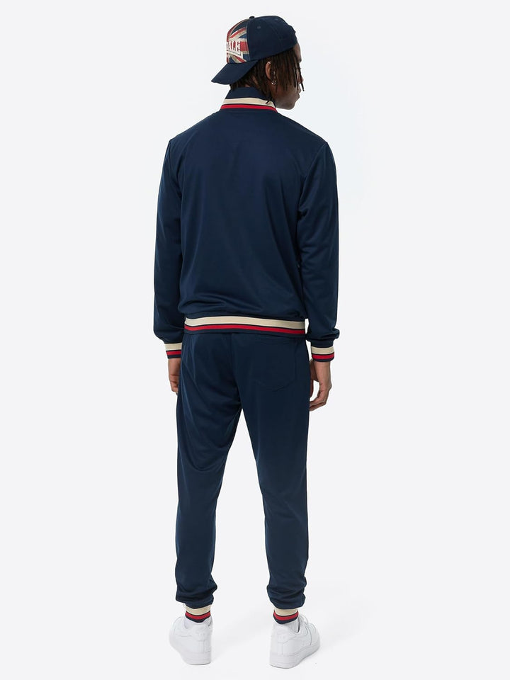 Lonsdale Herren Poolewe Tracksuit L Navy/Red/Sand, L Navy/Red/Sand