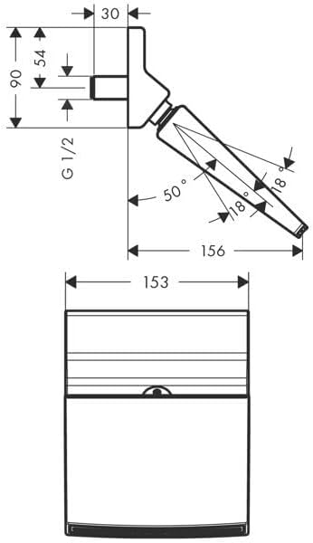 hansgrohe Raindance Rainfall 150 Duschkopf/Kopfbrause, Chrom