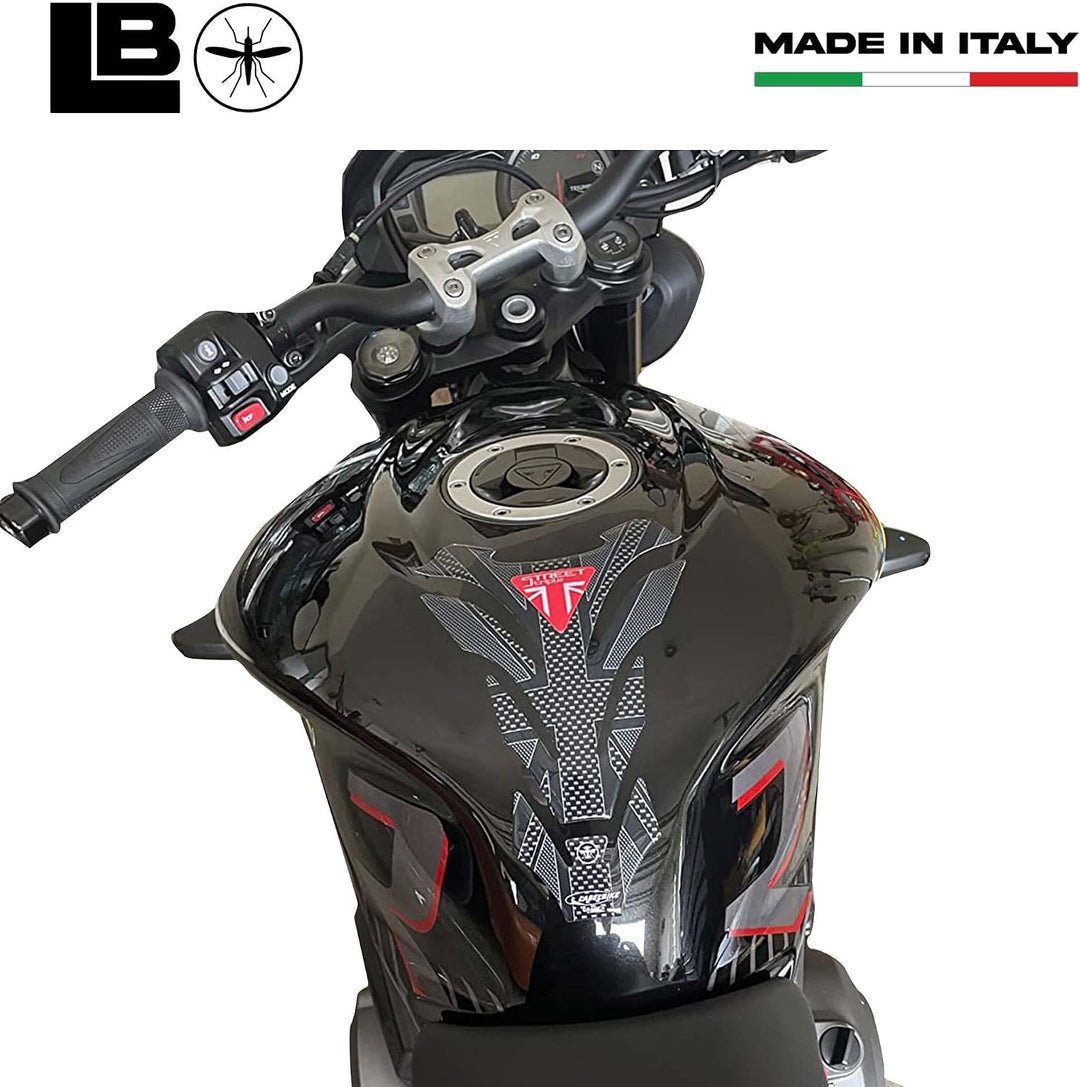 LABELBIKE 3D Aufkleber Motorrad Tankpad kompatibel mit Triumph | Harzschutz, Kratzfestigkeit, Dekora