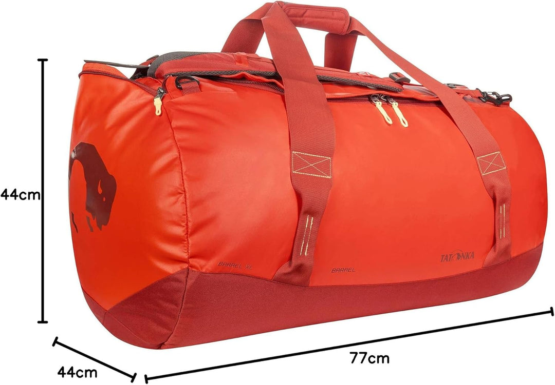 Tatonka Barrel XL Reisetasche - 110 Liter - wasserfeste Tasche aus LKW-Plane mit Rucksackfunktion un