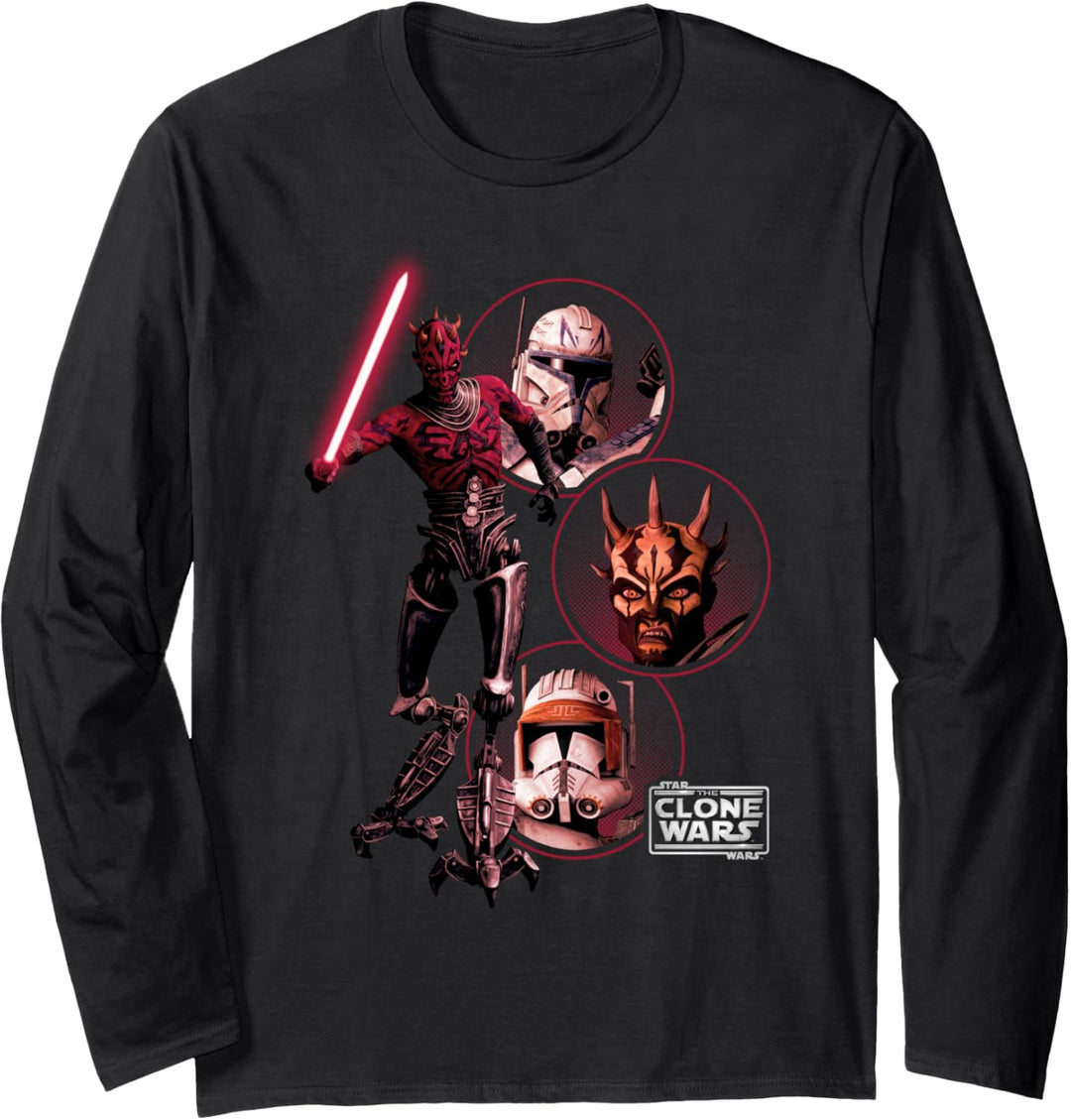 Star Wars: Clone Wars Dark Side Group Shot Langarmshirt