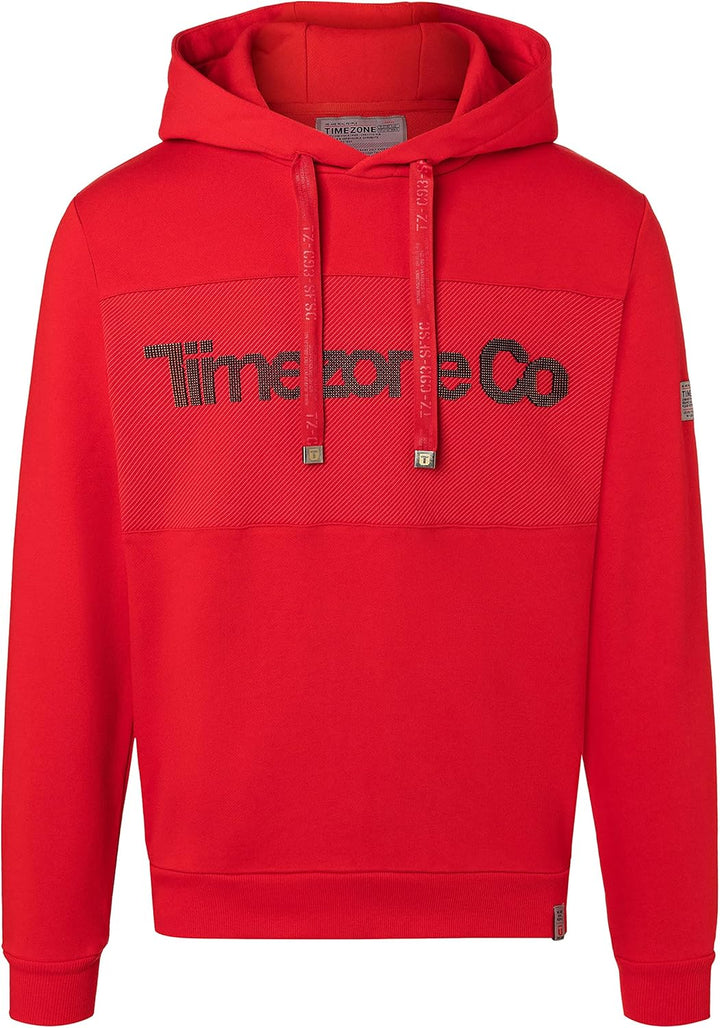 Timezone Herren Hoody Kapuzenpullover S Timezone Red, S Timezone Red