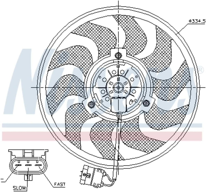 Nissens 85755 Lüfter Kühlung des Motors