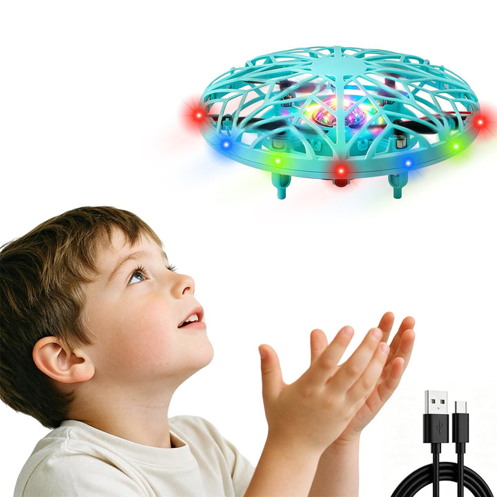Mini Drohne für Kinder,Hover Fliegender Ball für Kinder,LED Schwebender Spielball,UFO Fliegender Bal