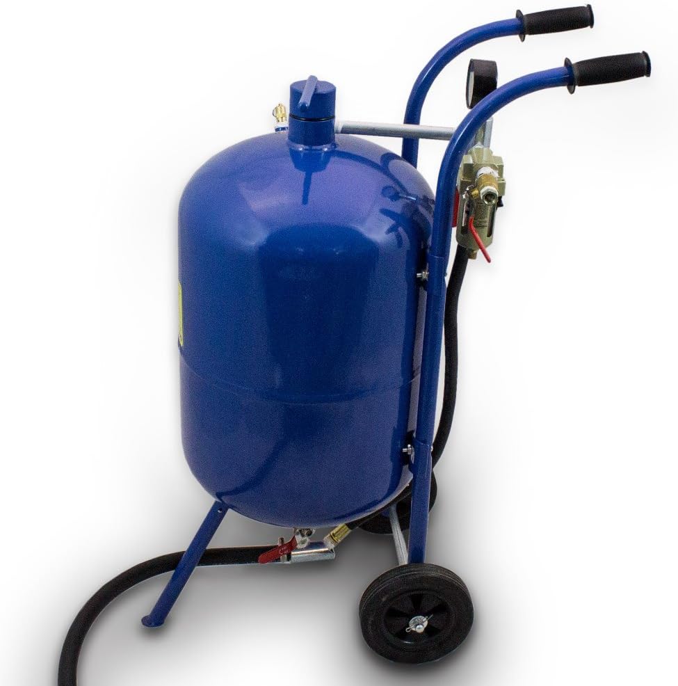 BITUXX® mobiles Sandstrahlgerät 38L portabler Sandstrahler Hochdruck Sandstrahlanlage Strahlgerät Sa