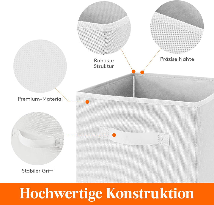 Lifewit Aufbewahrungsbox aus Stoff, 18L Faltbar Aufbewahrungswürfel Ordnungsboxen Aufbewahrung aus V