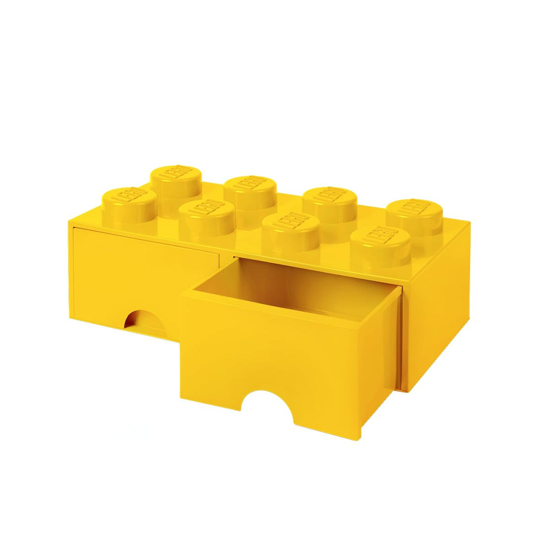 Lego Opslag Baksteen 8 met laden, Plastik, Gelb, 50,2 x 25,2 x cm, 1 Einheiten, Gelb