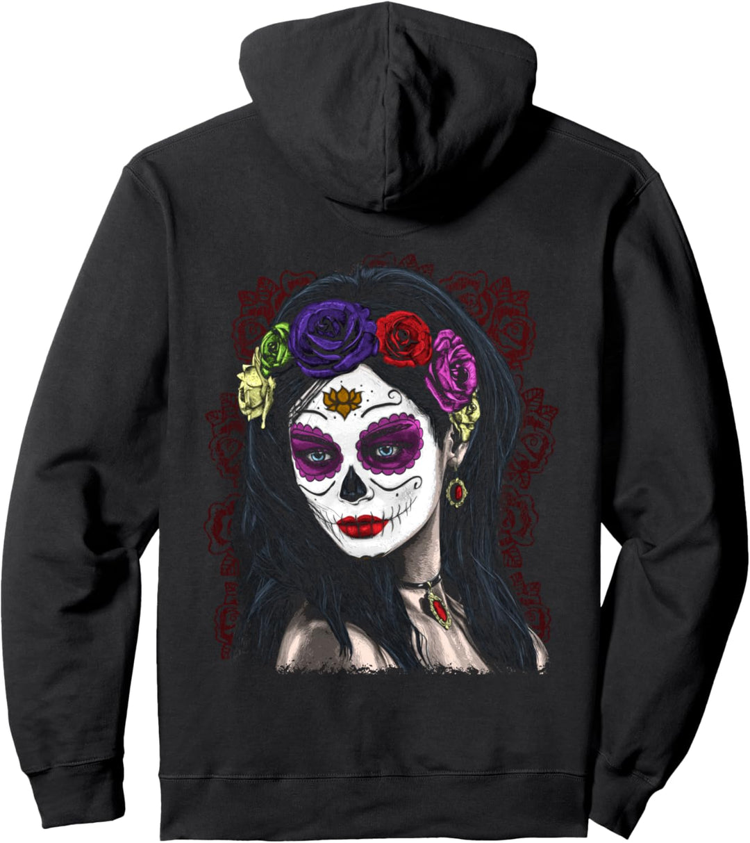 EL DIA DE LOS MUERTOS ROSE GIRL CATRINA - Dead Day Pullover Hoodie
