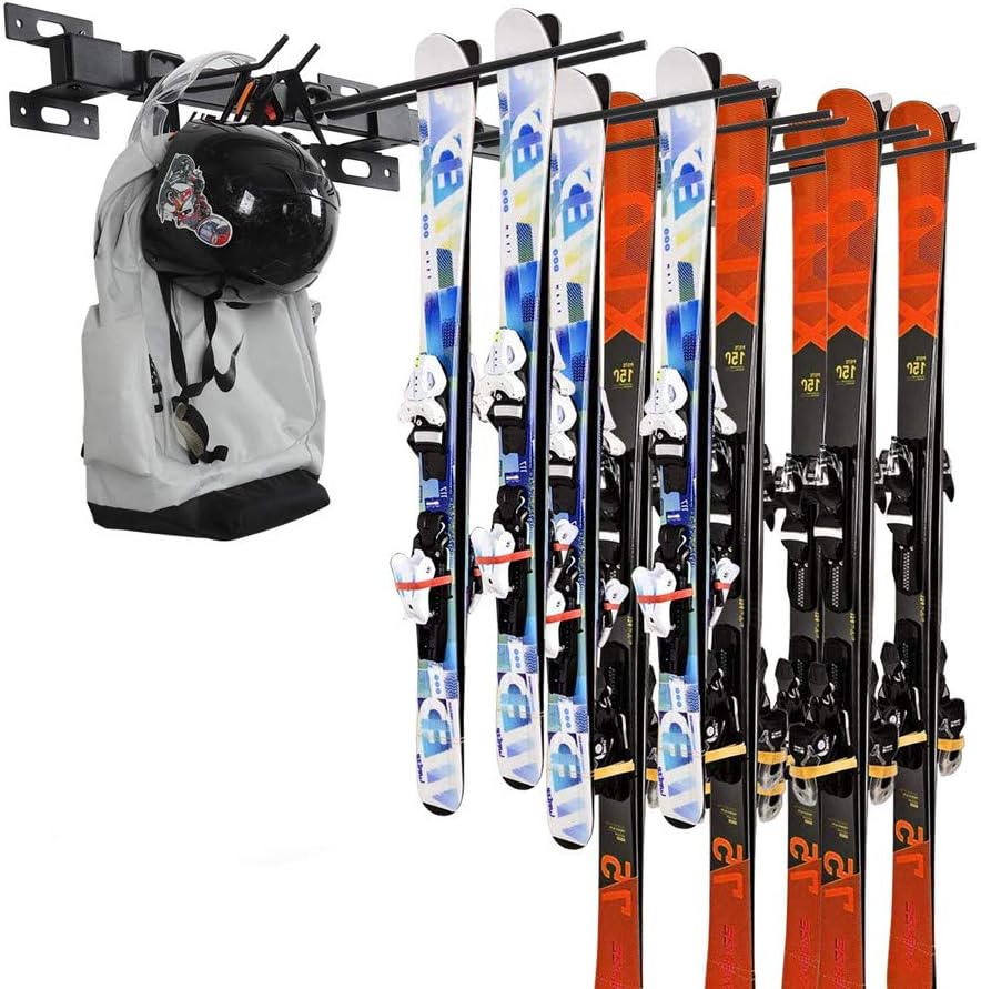 Ski Wandregal Set - Snowboard Aufbewahrung Für Garage & Zuhause