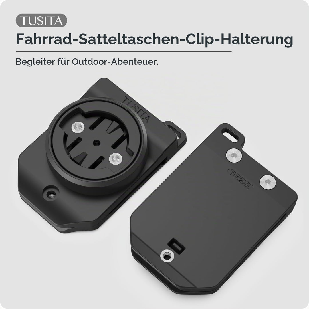 TUSITA Radsport Satteltaschenhalterung (Grosser Schlitz) Kompatibel mit Garmin Varia RTL515, RTL510,