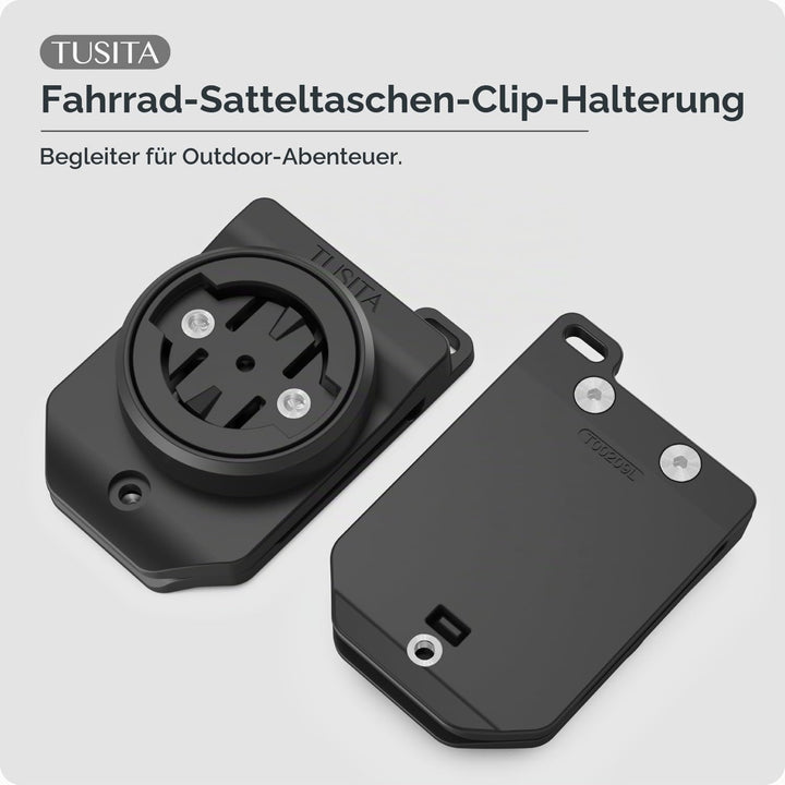 TUSITA Radsport Satteltaschenhalterung (Grosser Schlitz) Kompatibel mit Garmin Varia RTL515, RTL510,