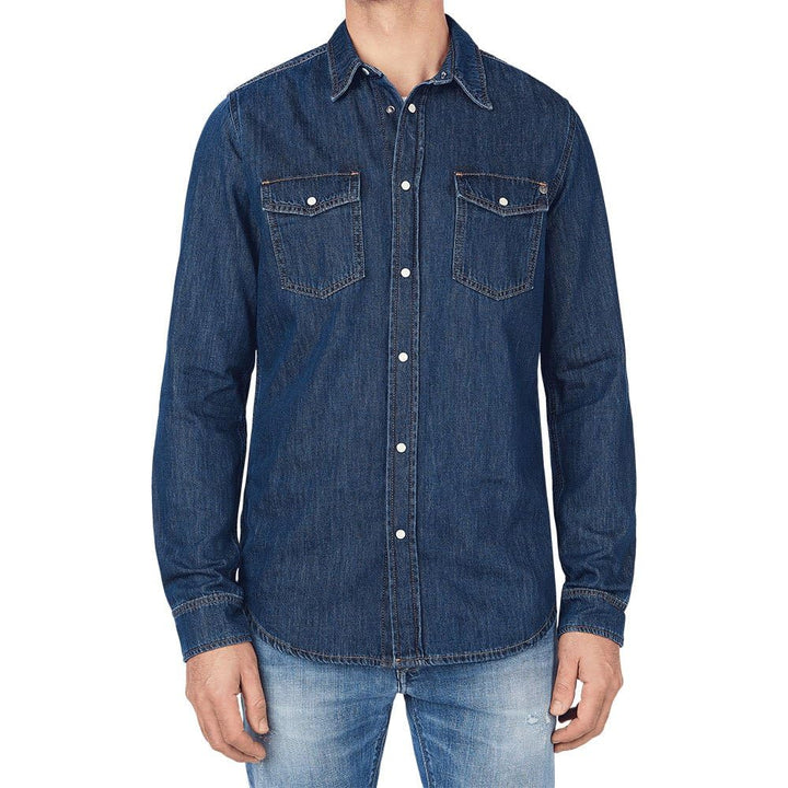 Pepe Jeans Herren Hammond Shirt (1er Pack) S Blue (Denim-xv9), S Blue (Denim-xv9)