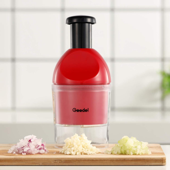 Manuelle Zerkleinerer, Knoblauch Zwiebelschneider Slap Chopper für Küche, Leicht Zu Reinigender Gemü