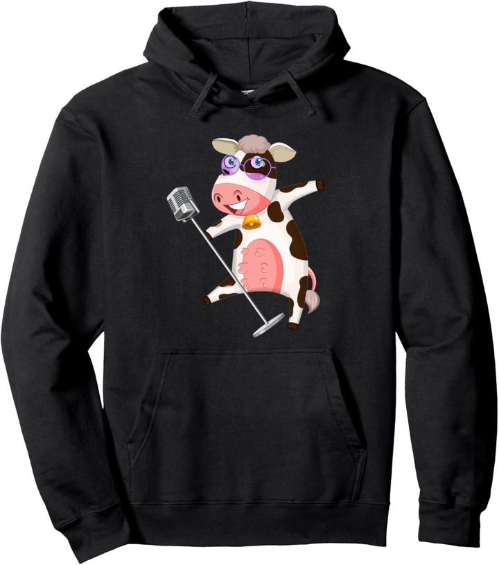 Lustige Singende KUH Outfit Pullover Hoodie