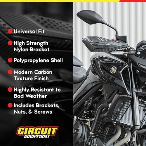 CIRCUIT Equipment PM038-2D7 Handschutzer Dakar, Schwarz/Grün, Schwarz/Grün