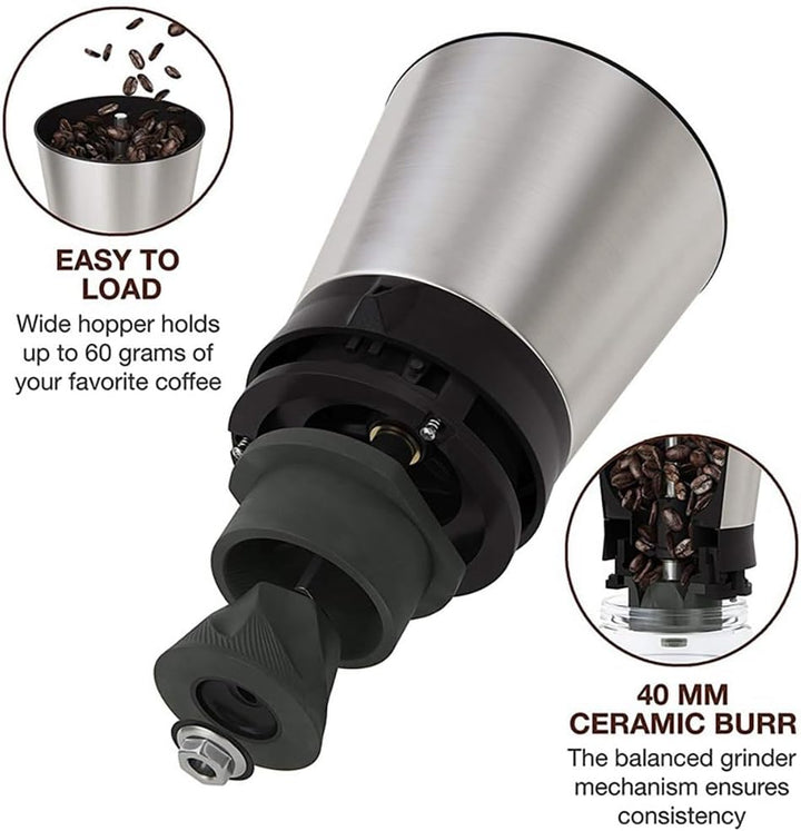 Manuelle Kaffeemühle YUNRUX Einstellbar Rauheit Handkaffeemühle Handgetreidemühle für Kaffeebohnen P