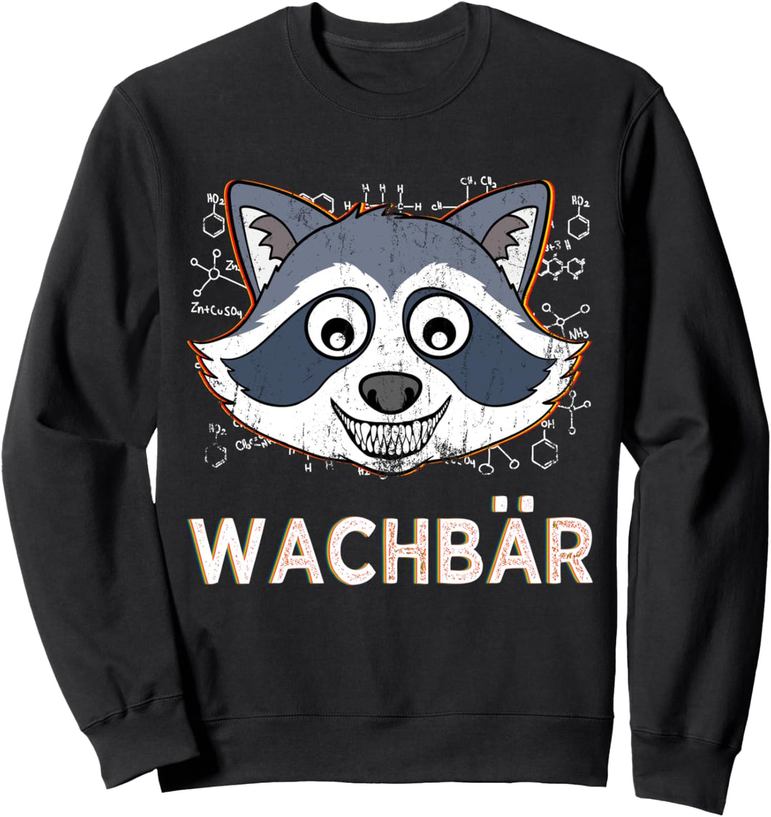Hardtekk und Tekkno Hardcore Gabber Musik Techno Wachbär Sweatshirt