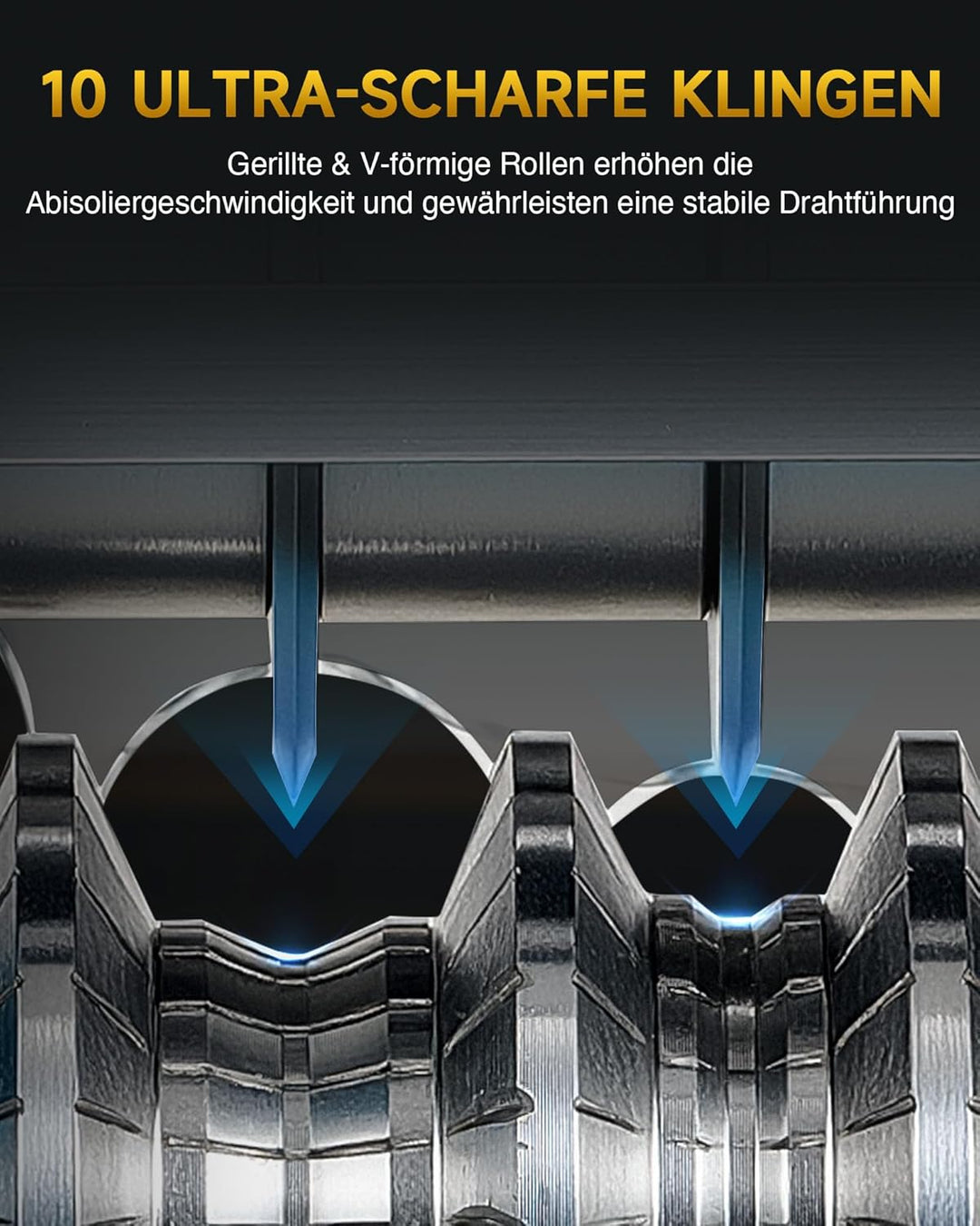CREWORKS Elektrische Kabelabisoliermaschine 550W Kabelschälmaschine Abisoliermaschine Kabel Abisolie