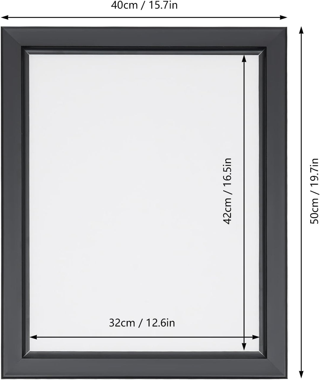 LED-Plakatrahmen LED-Leuchtkasten Leuchtrahmen für die Anzeige von Postern Gemälden oder Bildern 40*