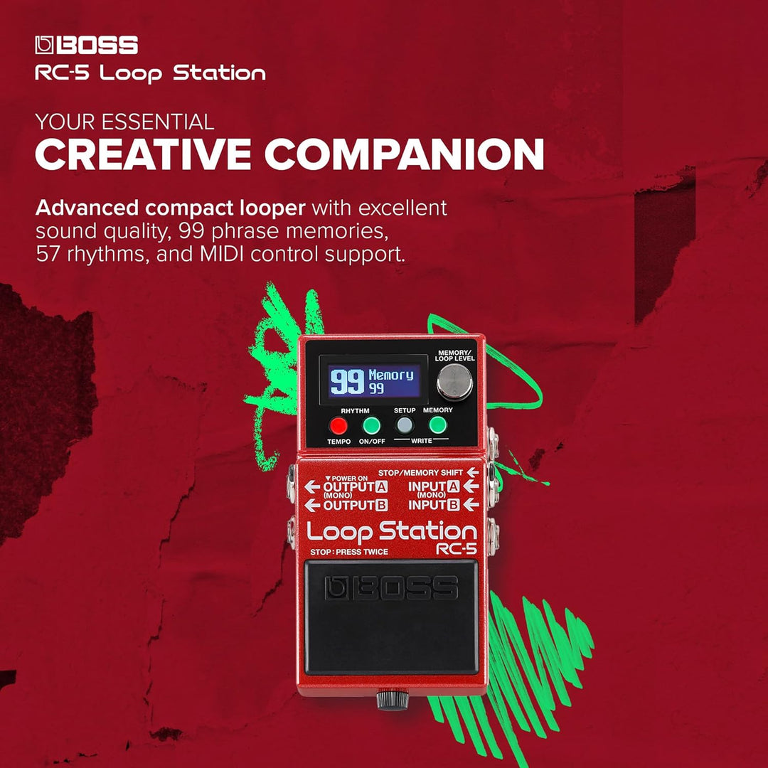 Boss RC-5 Loop Station Compact Phrase Recorder Pedal