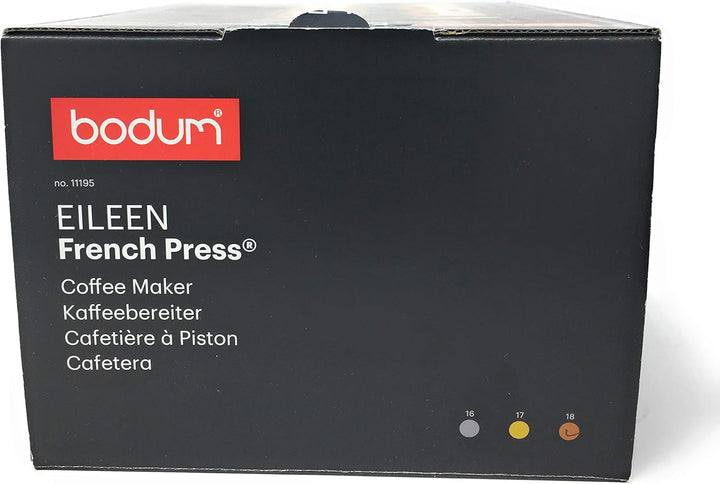 Bodum EILEEN Kaffeebereiter (French Press System, Permanent Filter aus Edelstahl, 1,0 liters) kupfer