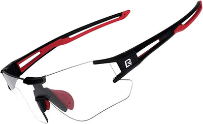 ROCKBROS Fahrradbrille Selbsttönend für Damen Herren, Photochrome Radsportbrille Sonnenbrille mit UV