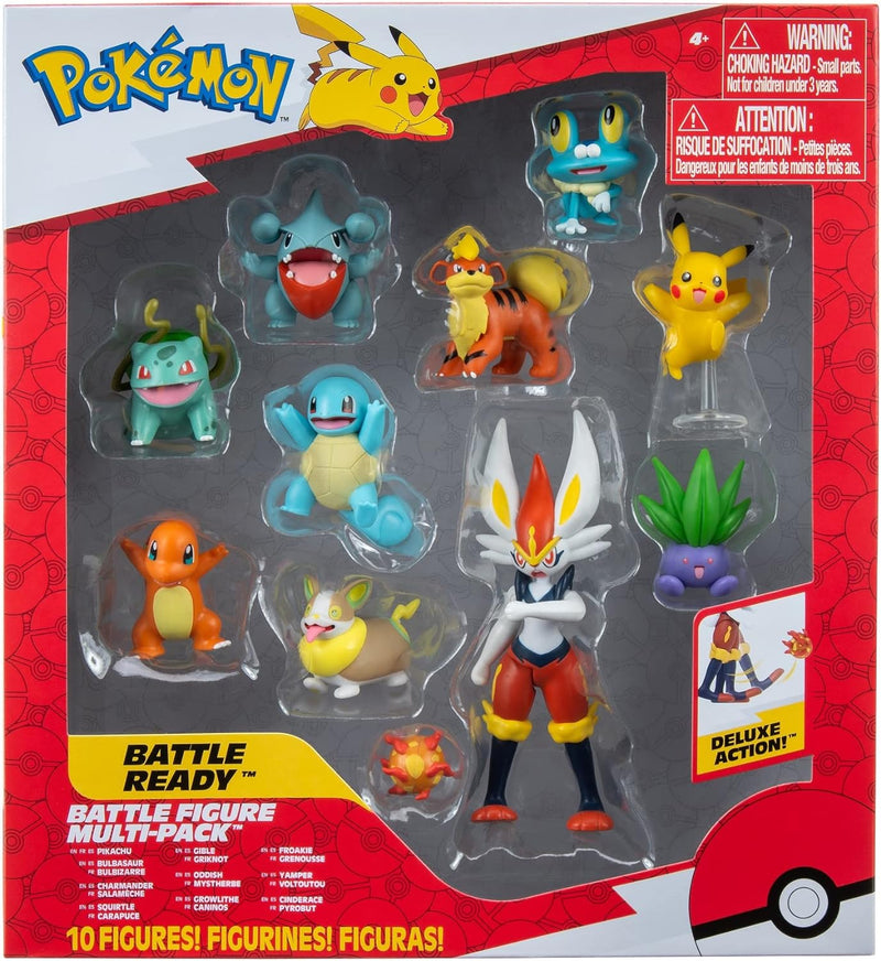 Bizak Pokemon Multipack 10 Figuren, Geschenkset mit 10 Figuren mit unglaublichen Ausführungen (63220