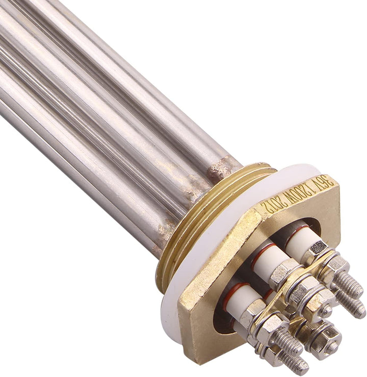 DERNORD 36V Water Heater Element 1200 Watt 1.25Inch Copper Flange Heating Element Spare Part…