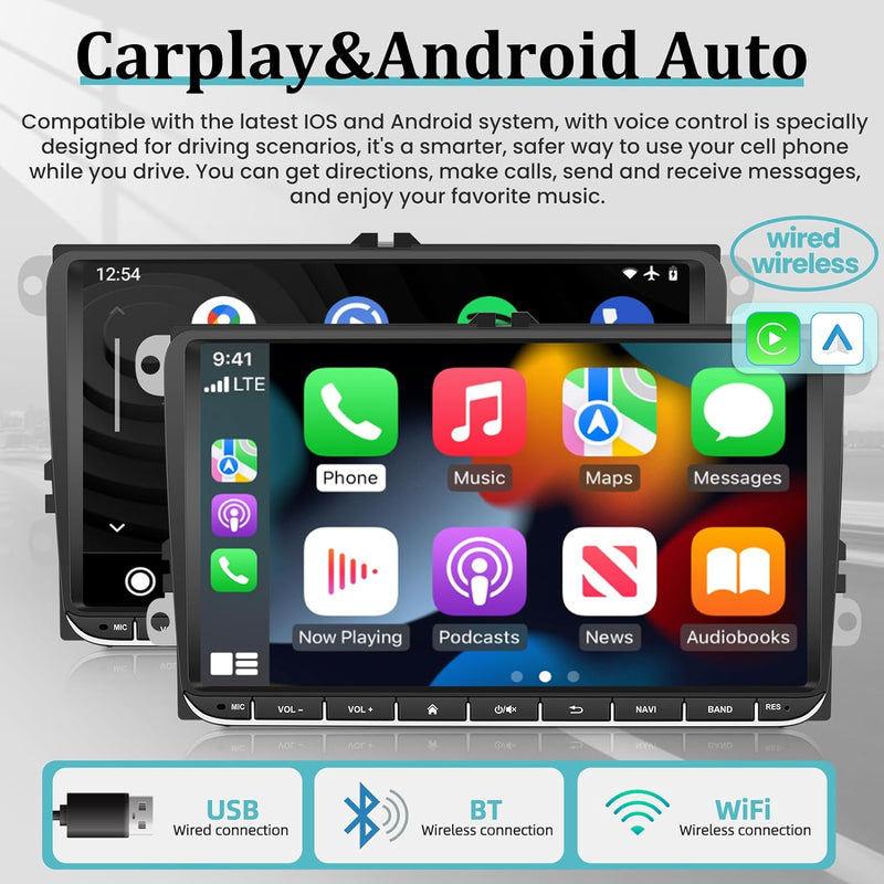 Android Autoradio für VW Golf 5 6 MK5 MK6 Caddy Beetle Jetta Passat Polo Tiguan Touran RCD 330 360 /