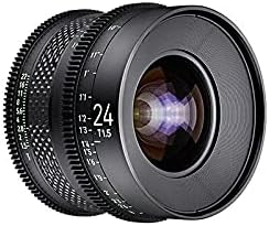 XEEN CF Cinema 24mm T1,5 Canon EF Vollformat – professionelles Cine-Objektiv – Carbon Linsenzylinder