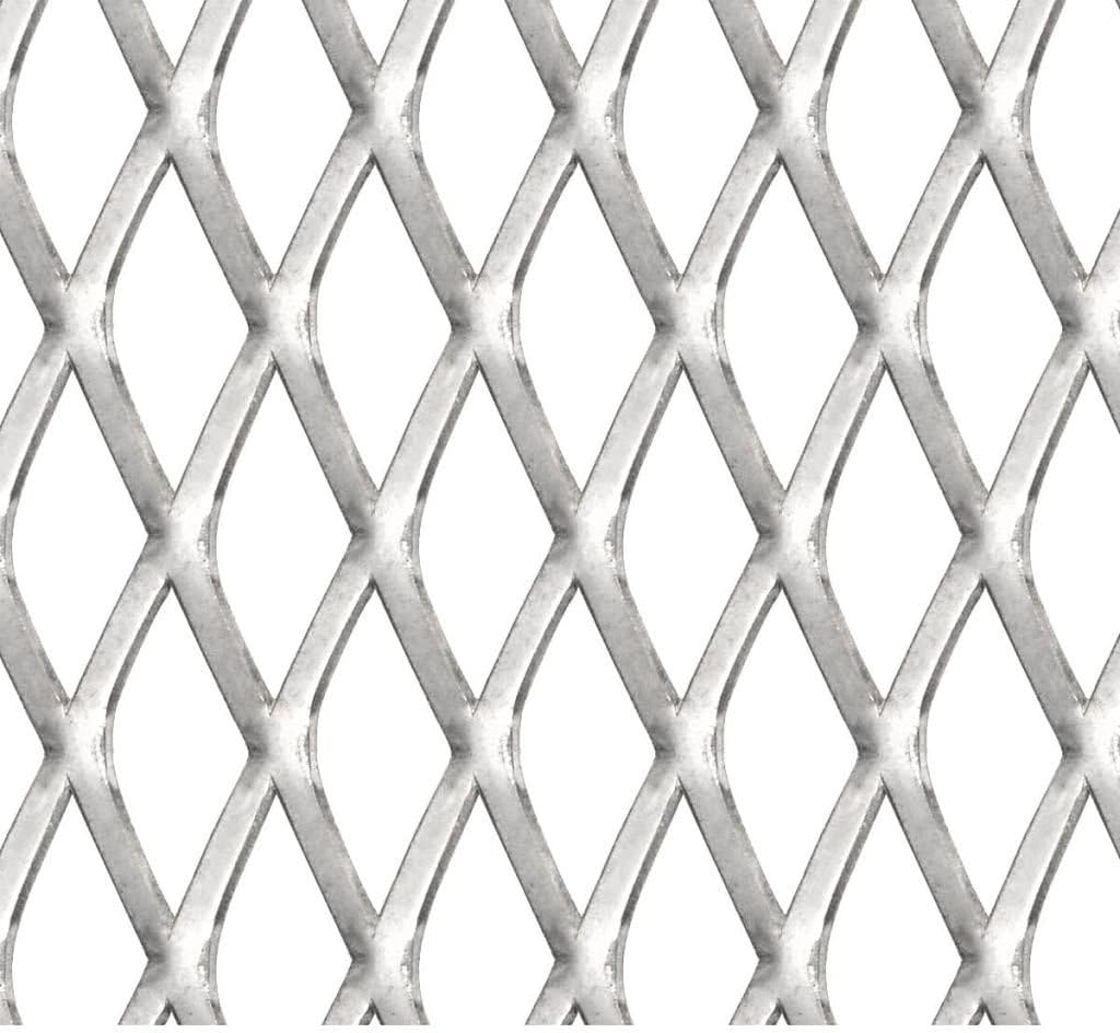 Festnight Gittermatte Drahtgitter Streckmetall Edelstahl 50×50 cm 30×17×2,5 mm, 50×50 cm 30×17×2,5 m
