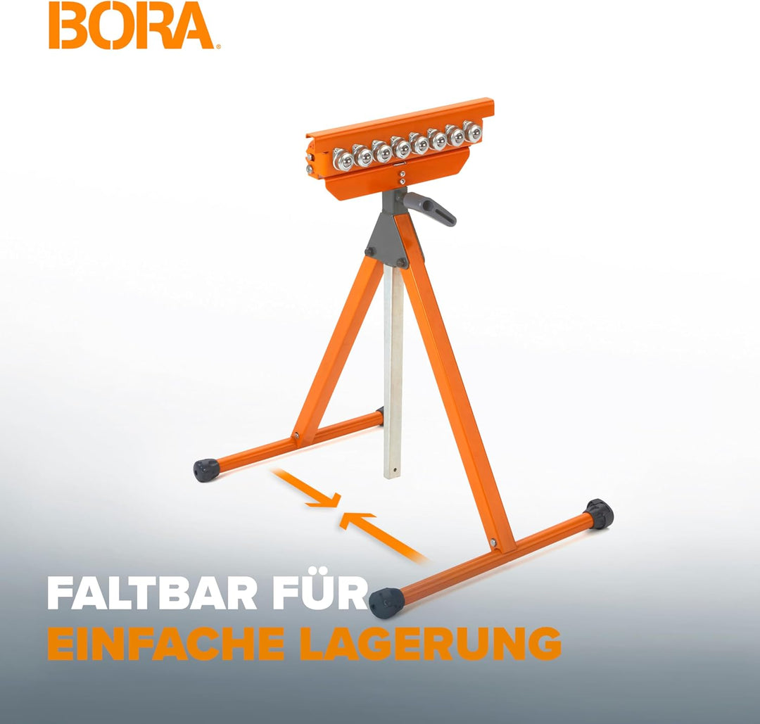 BORA Portamate PM-5093 Tri Function Standwalze, 28,6 cm, polierte Stahlrolle, Kugellager, multidirek
