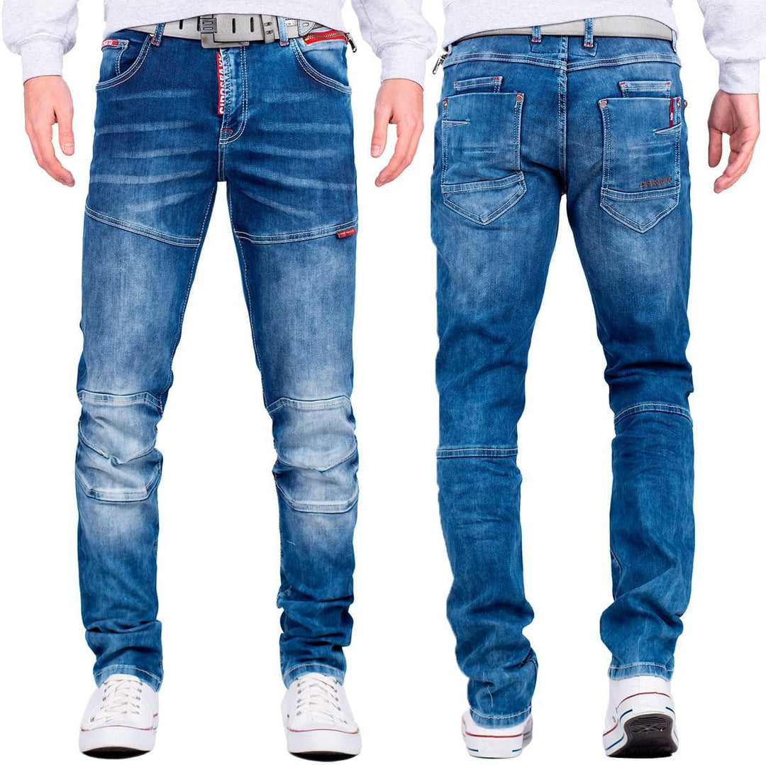 Cipo & Baxx Herren Jeans besonders modische Designs 29W / 32L Blau - 95, 29W / 32L Blau - 95