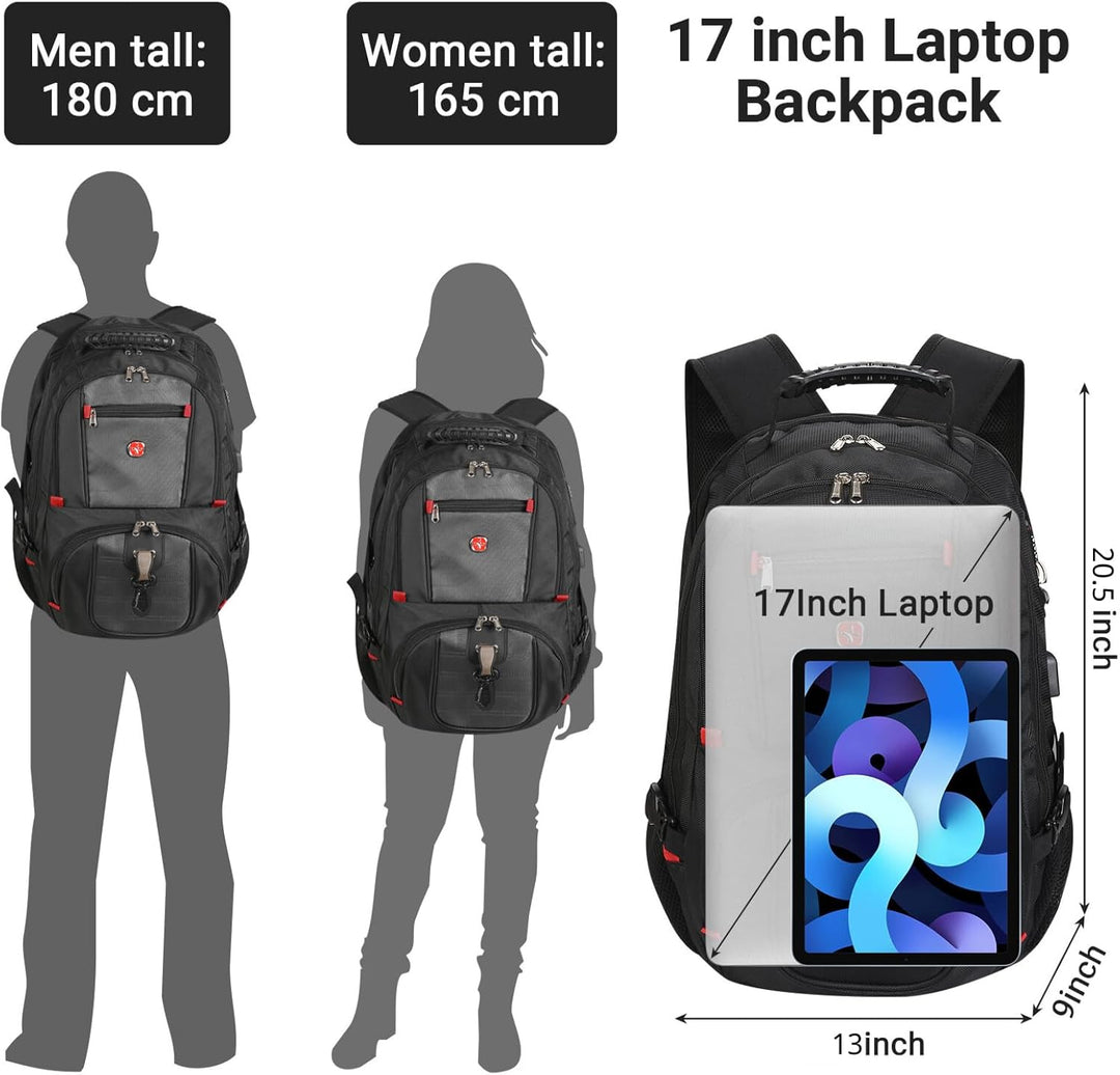 star cloud Schulrucksack Jungen Reiserucksack Scultasche Herren Gross, 17,3 Zoll Laptop Rucksack Arb
