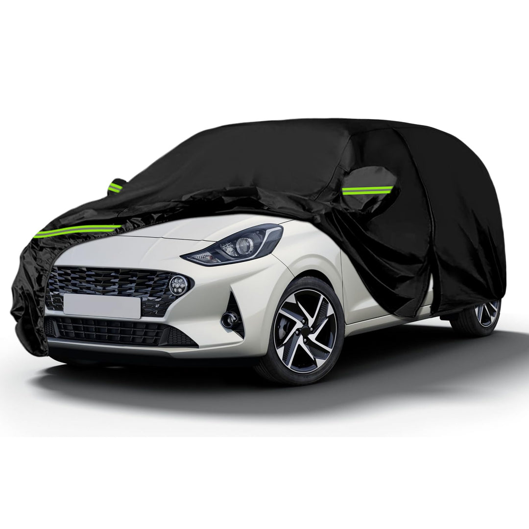 Autoabdeckung Wasserdicht Ersatz für Hyundai I10 PA/IA/AC3 2007-2024, Vollgarage Autoplane Outdoor,